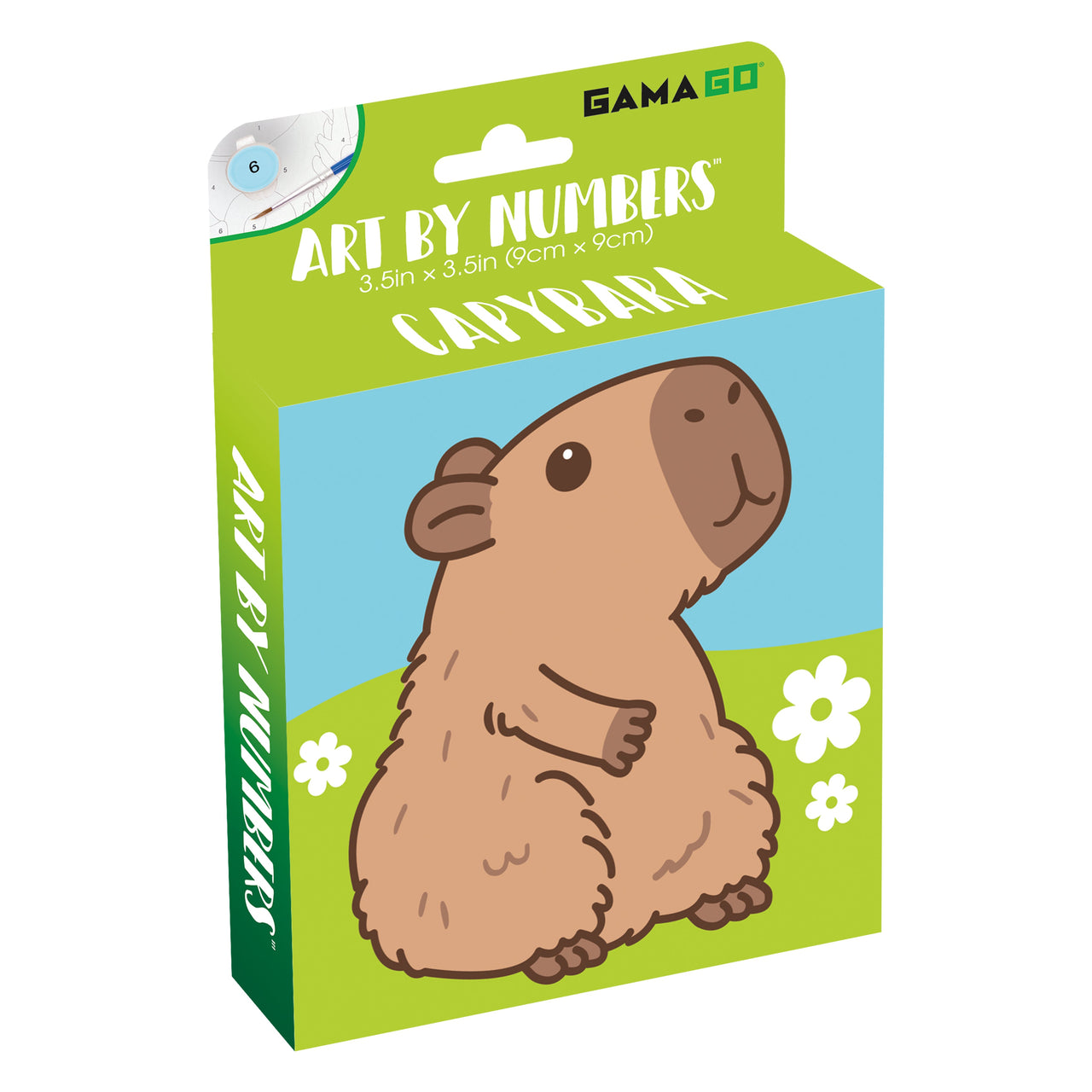 Capybara Micro Art by Numbers (PDQ) (3.5" x 3.5") – 6 PC PPK ($5.30 each)