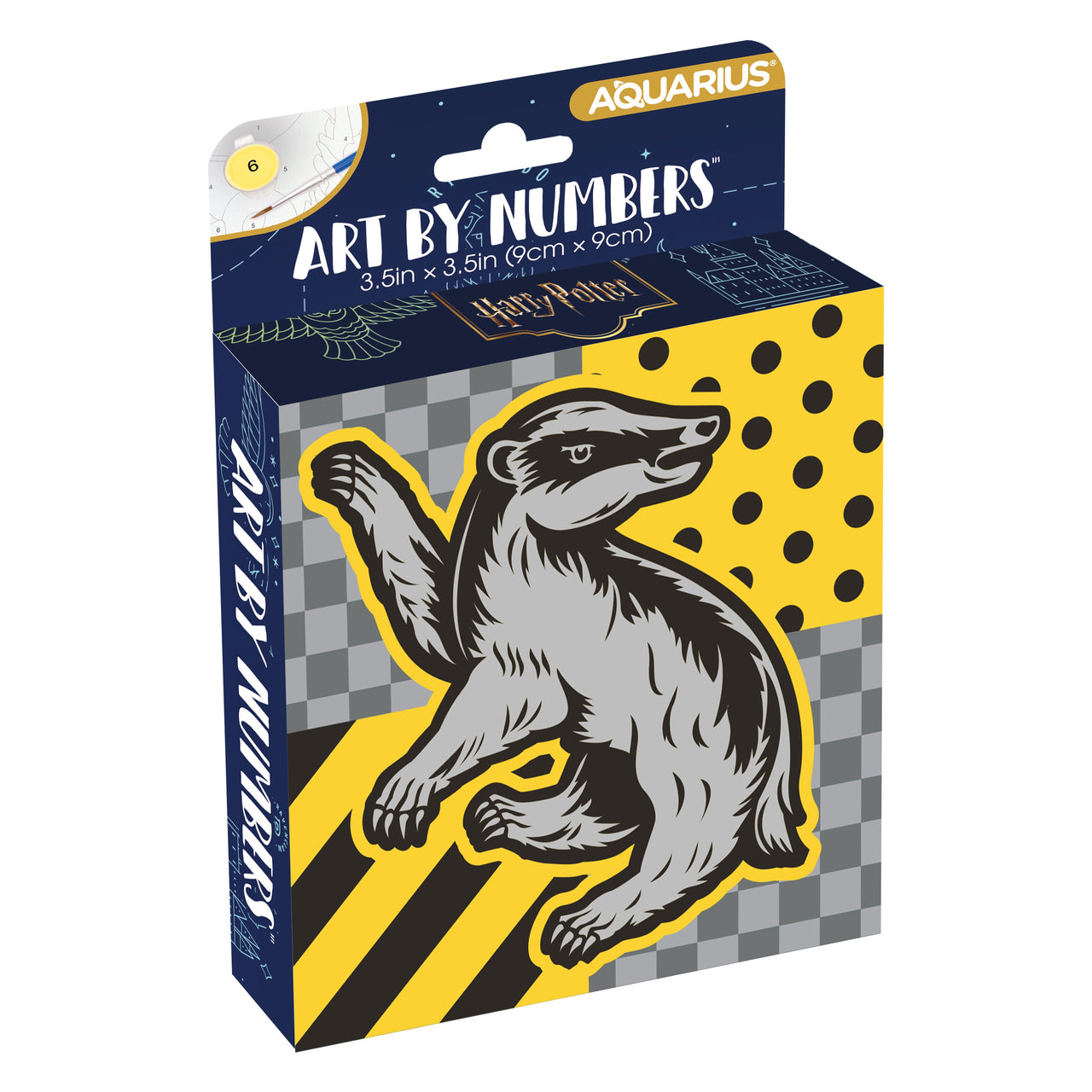 Harry Potter Hufflepuff Micro Art by Numbers (PDQ) (3.5" x 3.5") – 6 PC PPK ($5.30 each)