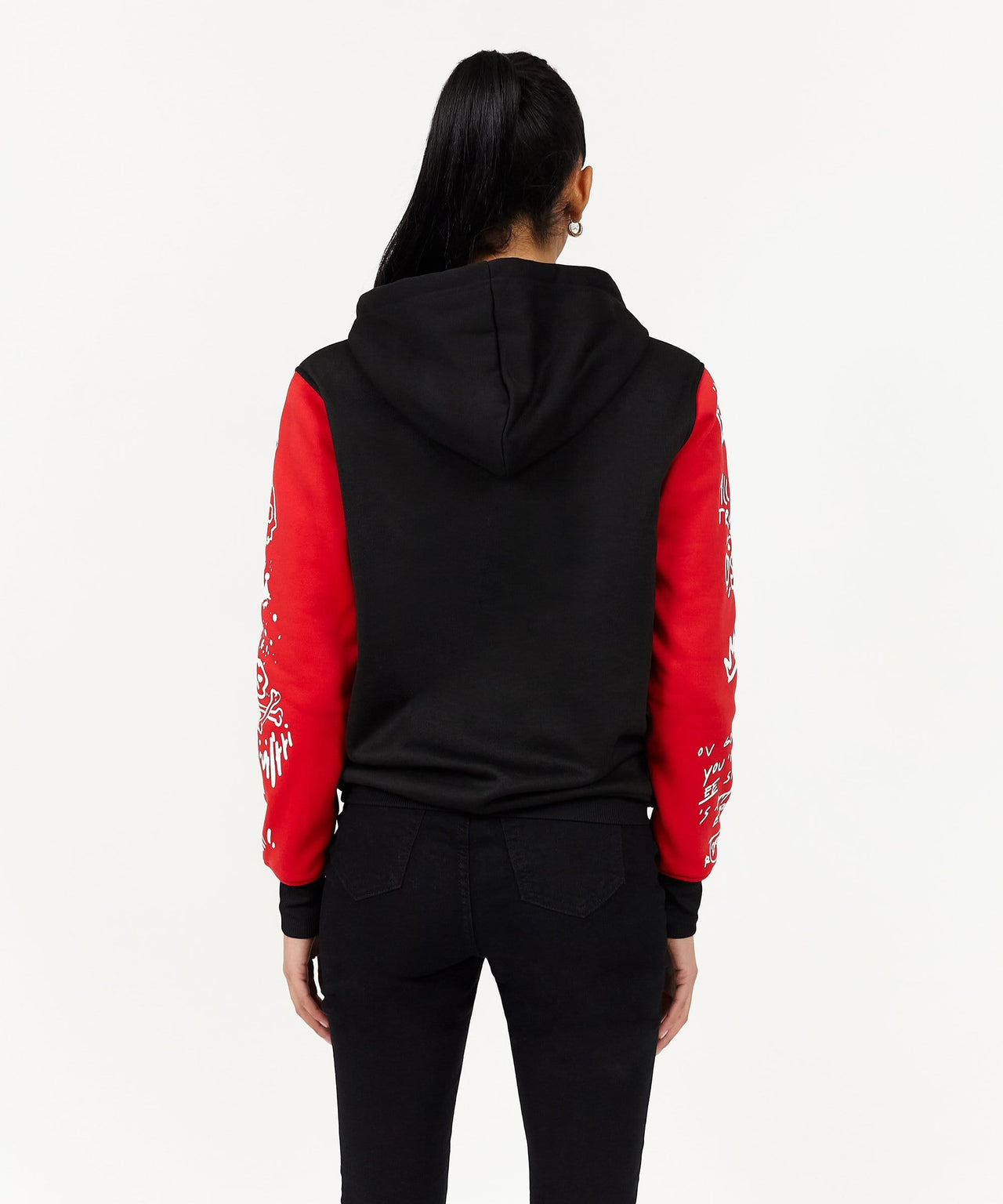 Princeton Women's Graphic Pull-Over Long Sleeve Hoodie - Black