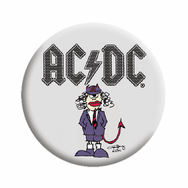 AC/DC Angus Illustration 1.25" Button - 6 pc prepack