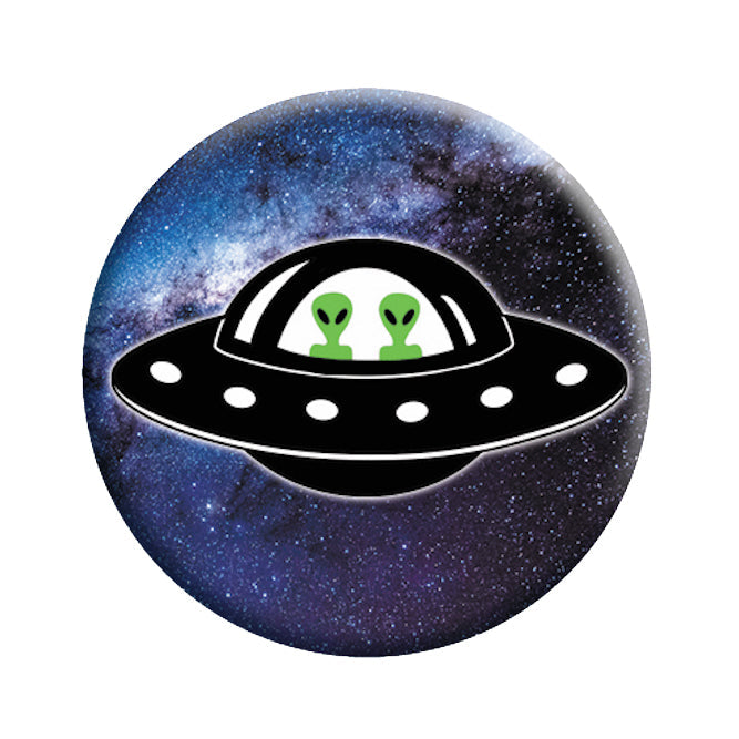 Aliens in UFO 1.25" Button - 6 pc prepack