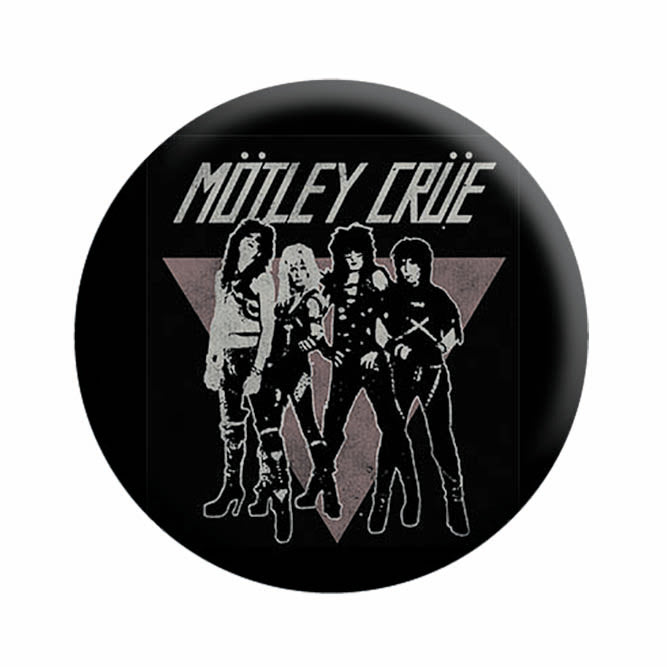 Motley Crue Triangle Group 1.25" Button - 6 pc prepack