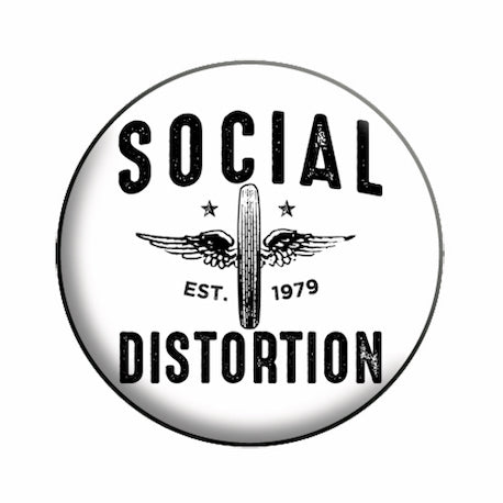 Social Distortion Moto Wings 1.25" Button - 6 pc prepack