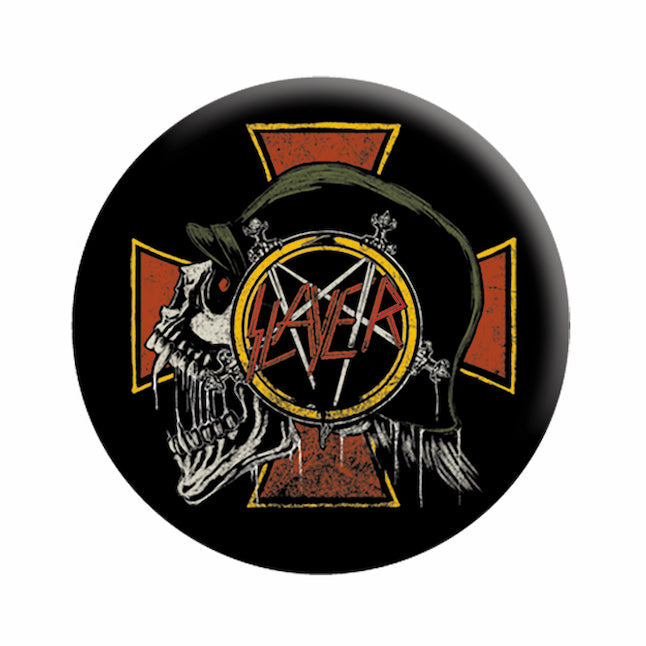 Slayer Skull Profile 1.25" Button - 6 pc prepack