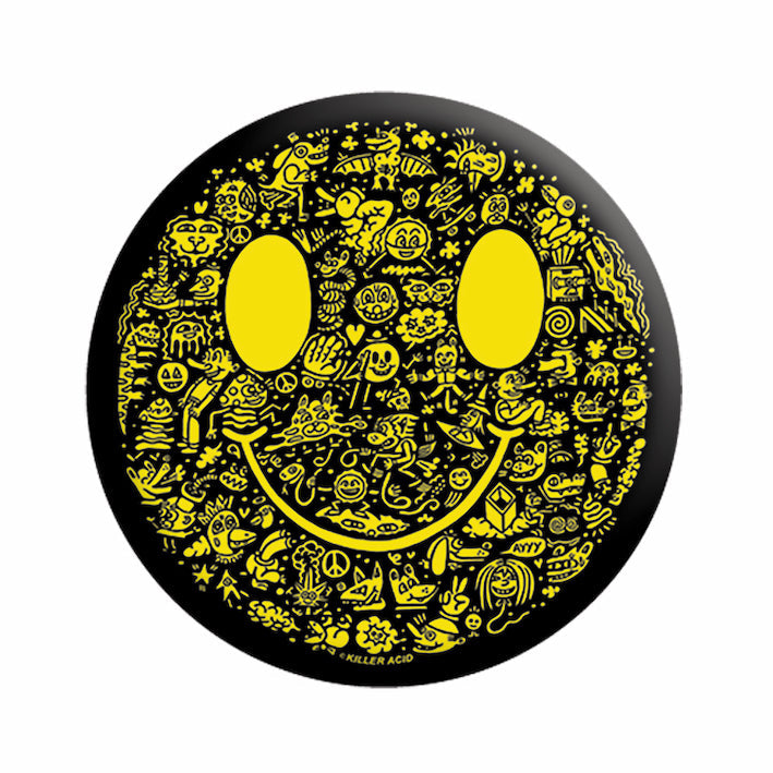 Killer Acid Smile 1.25" Button - 6 pc prepack