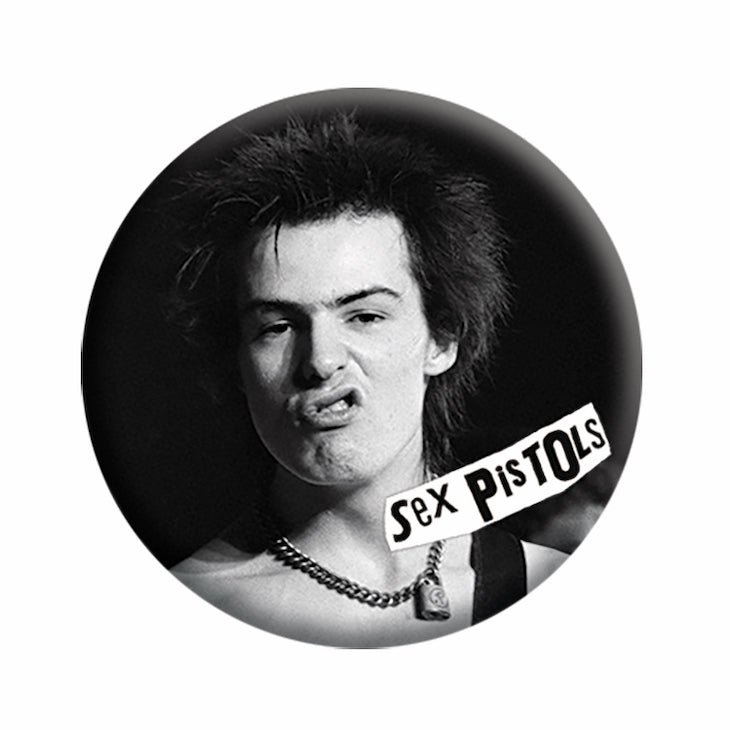 Sex Pistols Sid Vicious 1.25" Button - 6 pc prepack