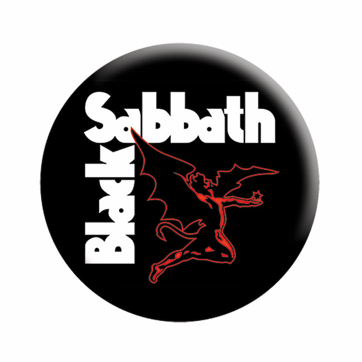 Black Sabbath Demon Logo 1.25" Button - 6 pc prepack