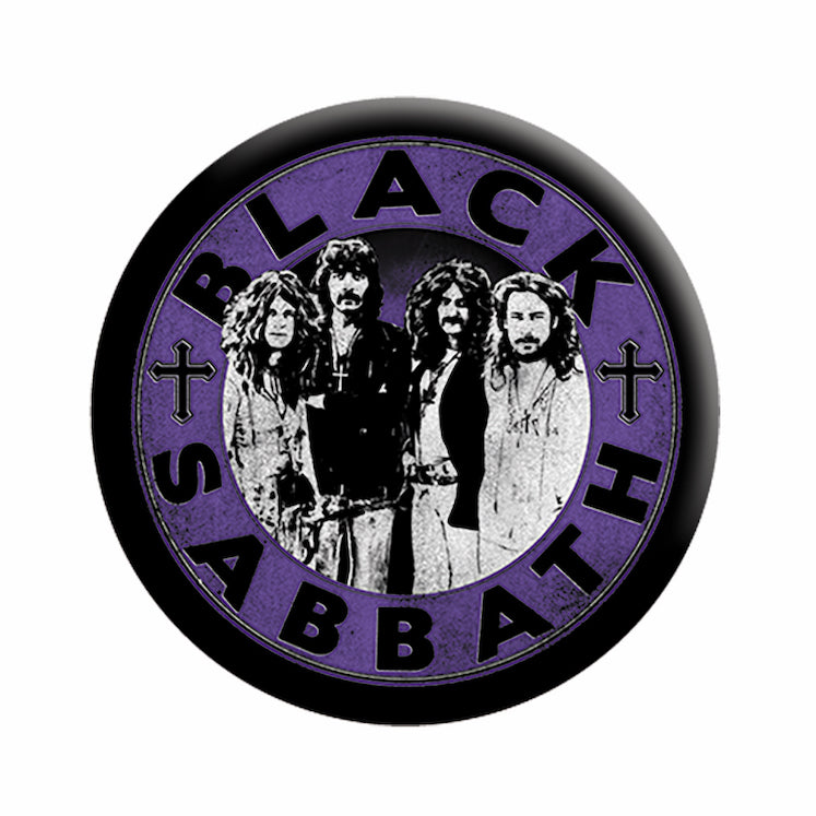 Black Sabbath Band Circle 1.25" Button - 6 pc prepack