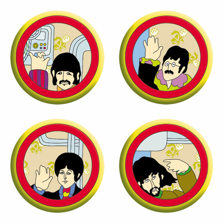 The Beatles Yellow Submarine Windows 1.25" Button Set - 3 pc prepack