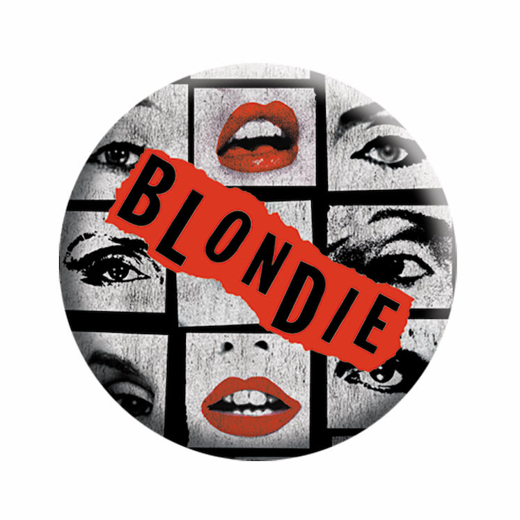 Blondie Eyes  Lips 1.25" Button - 6 pc prepack