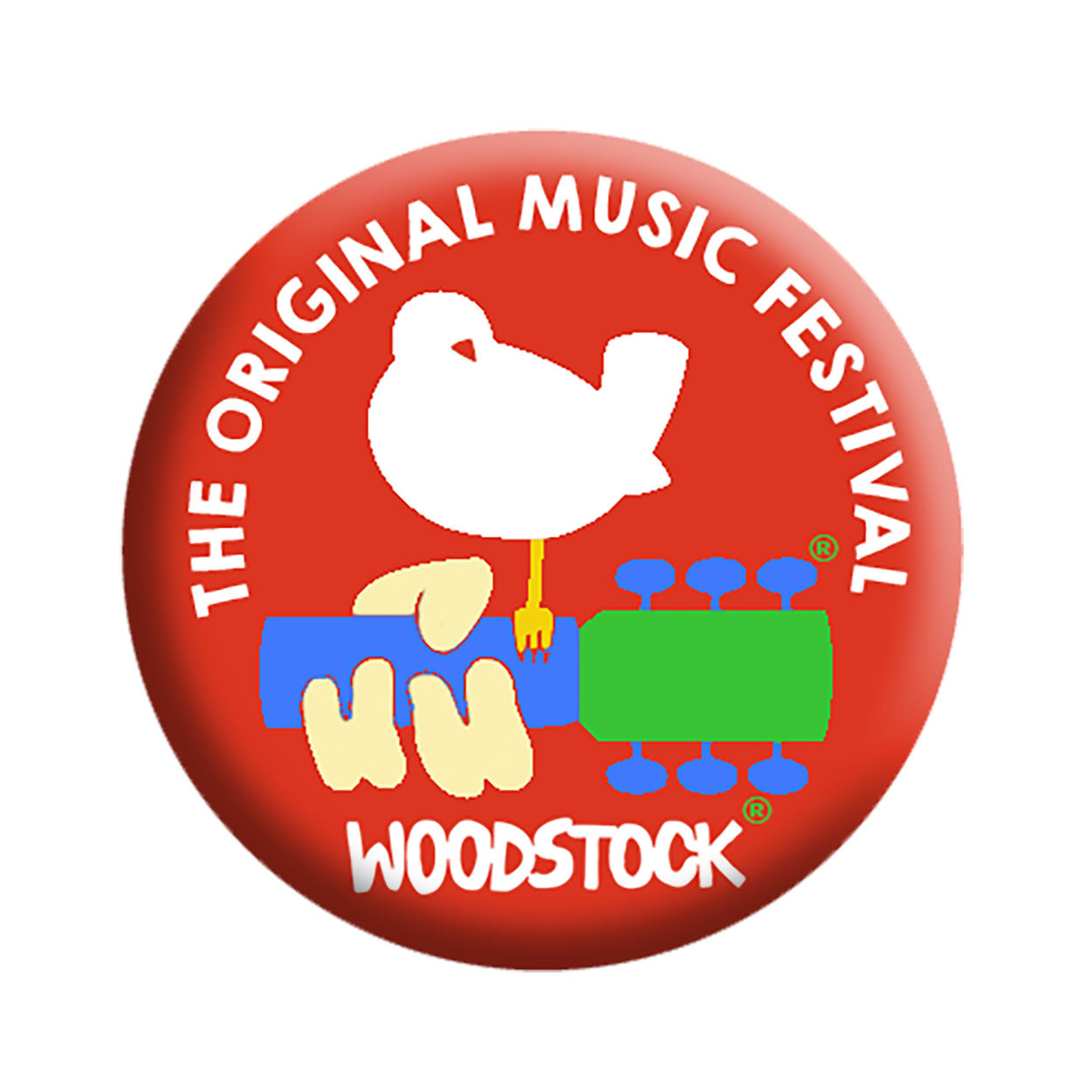 Woodstock Original Music Festival 1.25" Button  - 6 pc prepack