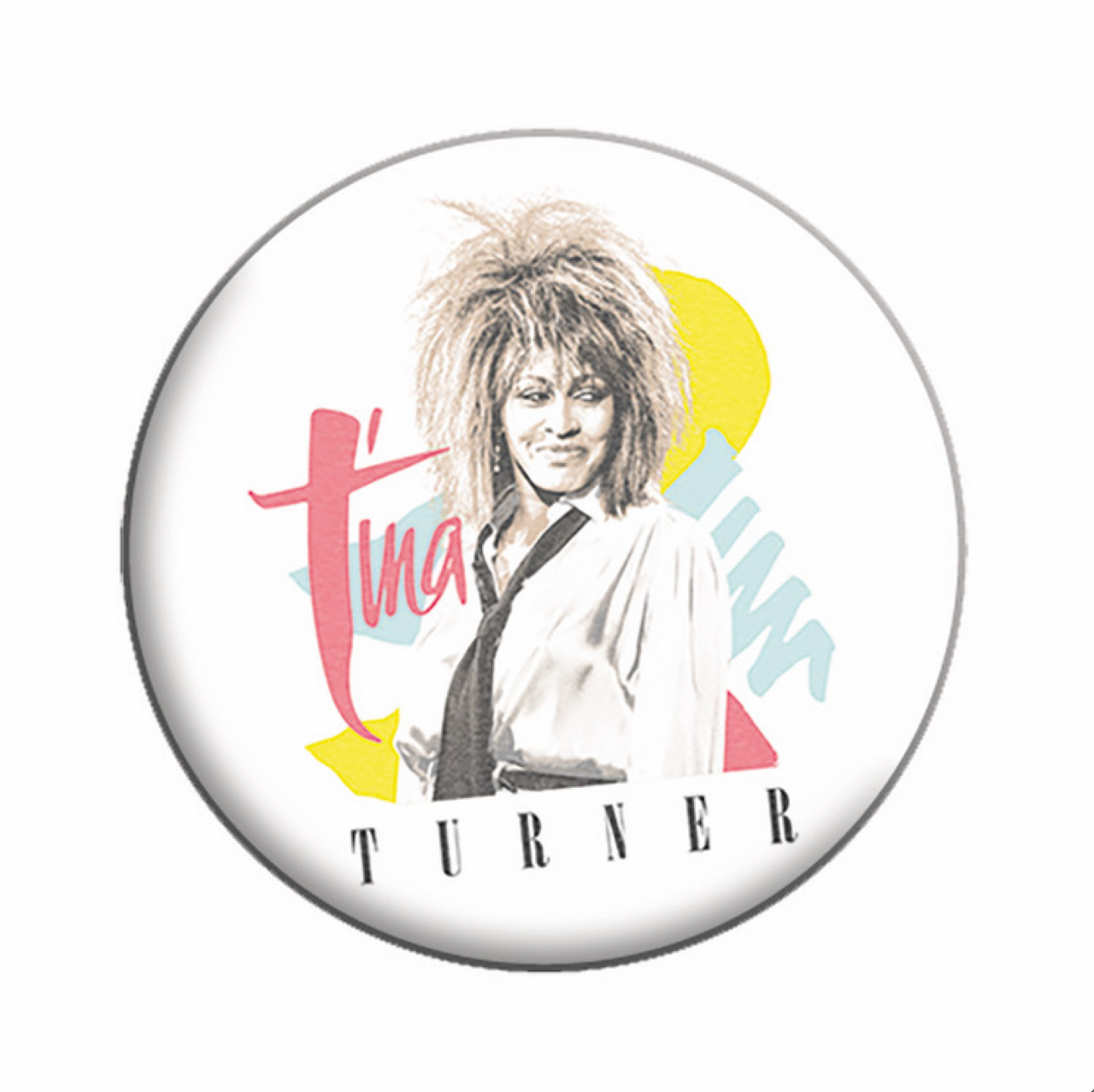 Tina Turner Tie 1.25" Button  - 6 pc prepack