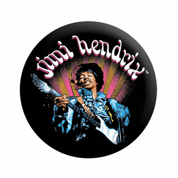 Jimi Hendrix Rays 1.25" Button  - 6 pc prepack