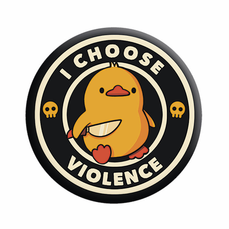 Tobe Fonseca Violent Duckie 1.25" Button  - 6 pc prepack