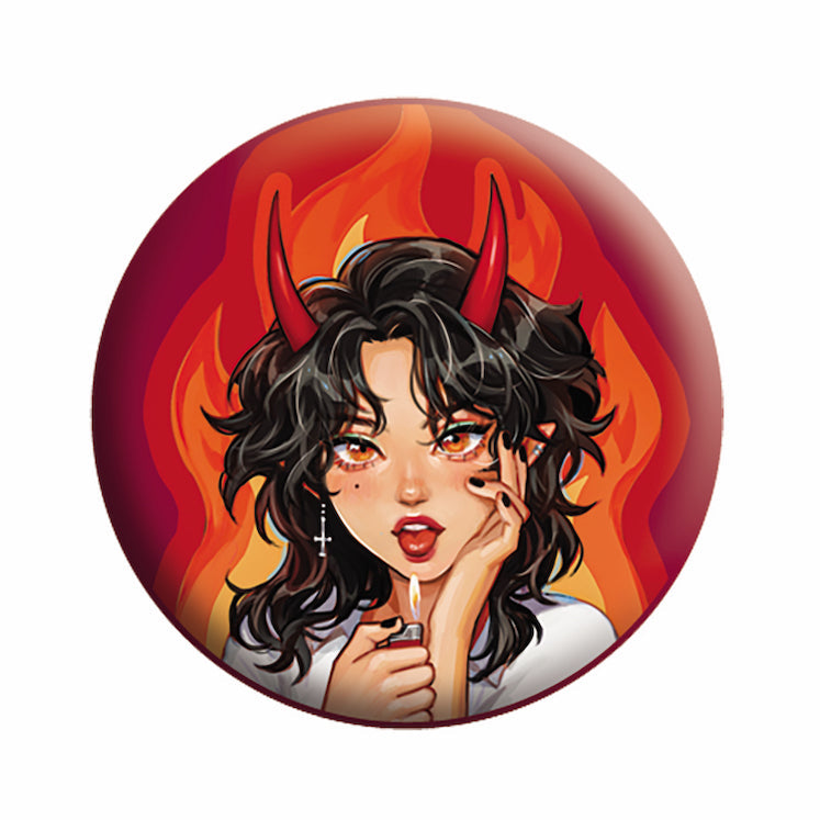 Ivy Dolamore Demon Girl 1.25" Button - 6 pc prepack
