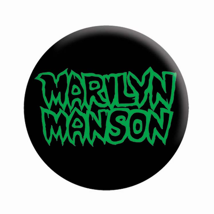 Marilyn Manson Name Logo 1.25" Button - 6 pc prepack