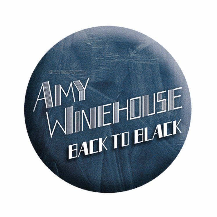 Amy Winehouse Back To Black 1.25" Button - 6 pc prepack