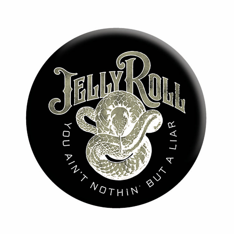 Jelly Roll Snake 1.25" Button - 6 pc prepack