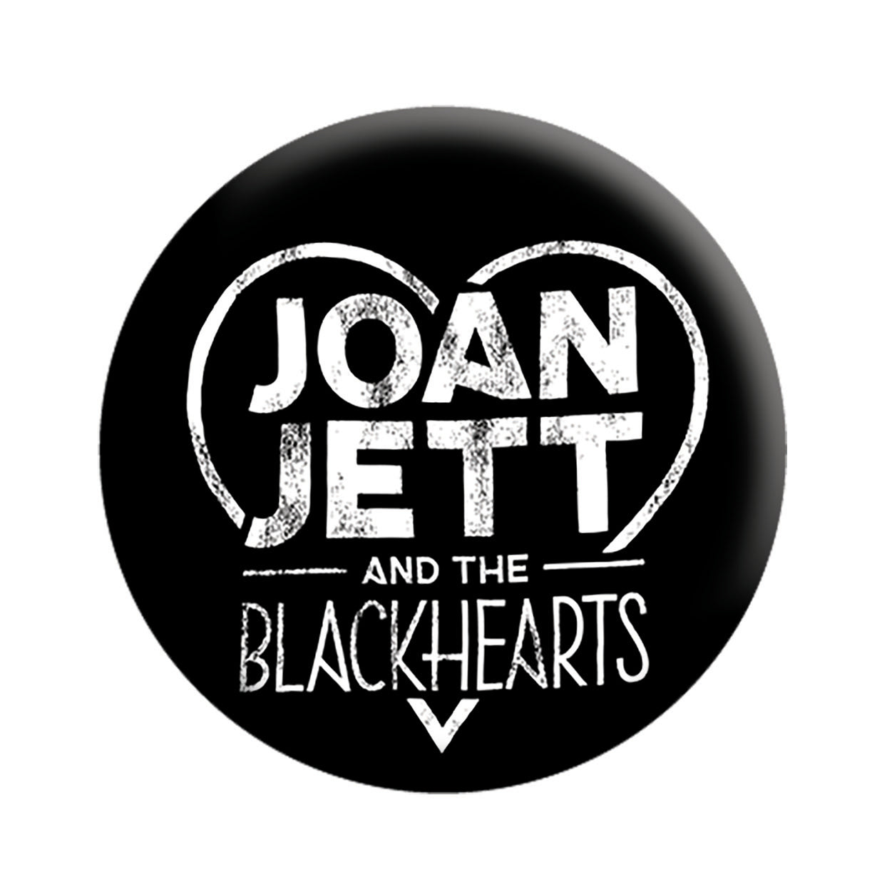 Joan Jett  the Blackhearts Logo 1.25" Button - 6 pc prepack