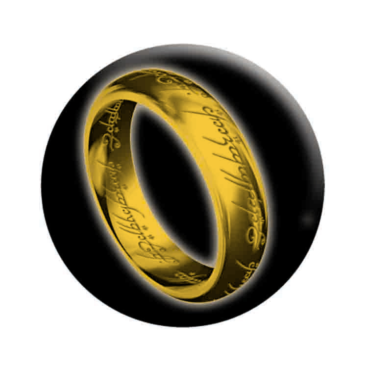 The Lord of the Rings Ring 1.25" Button - 6 pc prepack