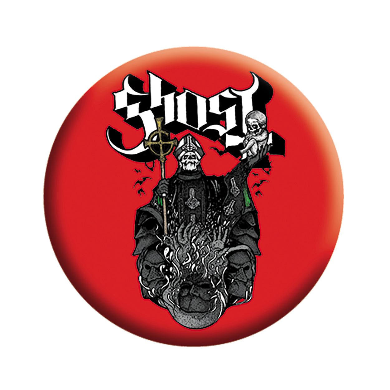 Ghost Chalice 1.25" Button - 6 pc prepack