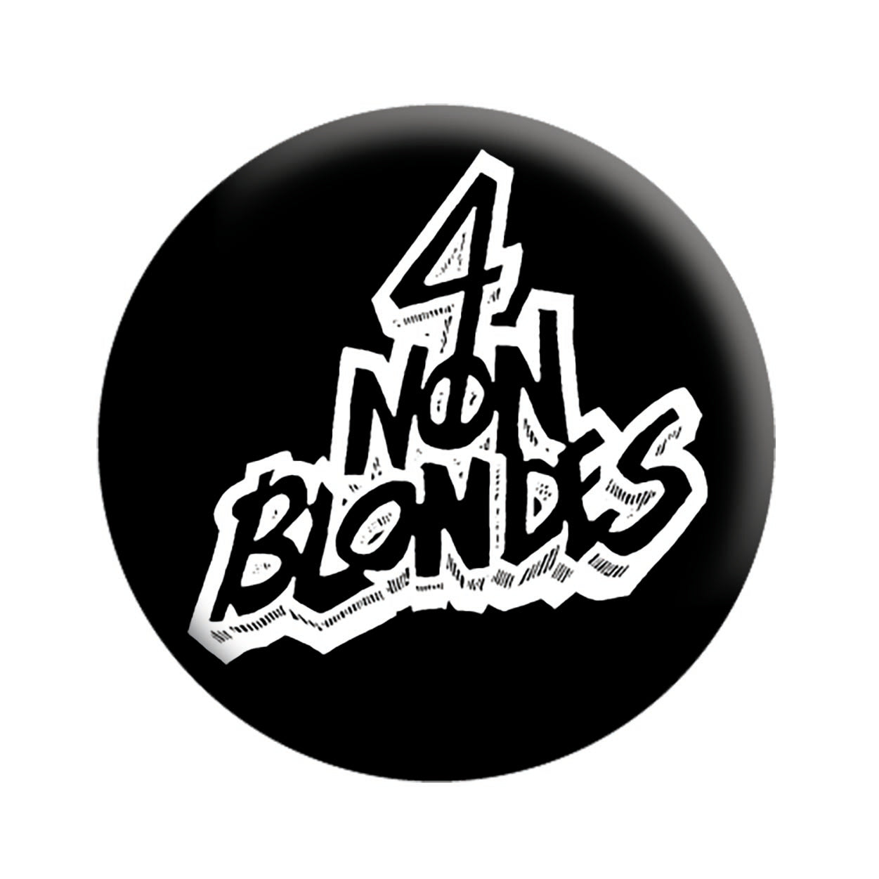 4 Non Blondes Logo 1.25" Button - 6 pc prepack