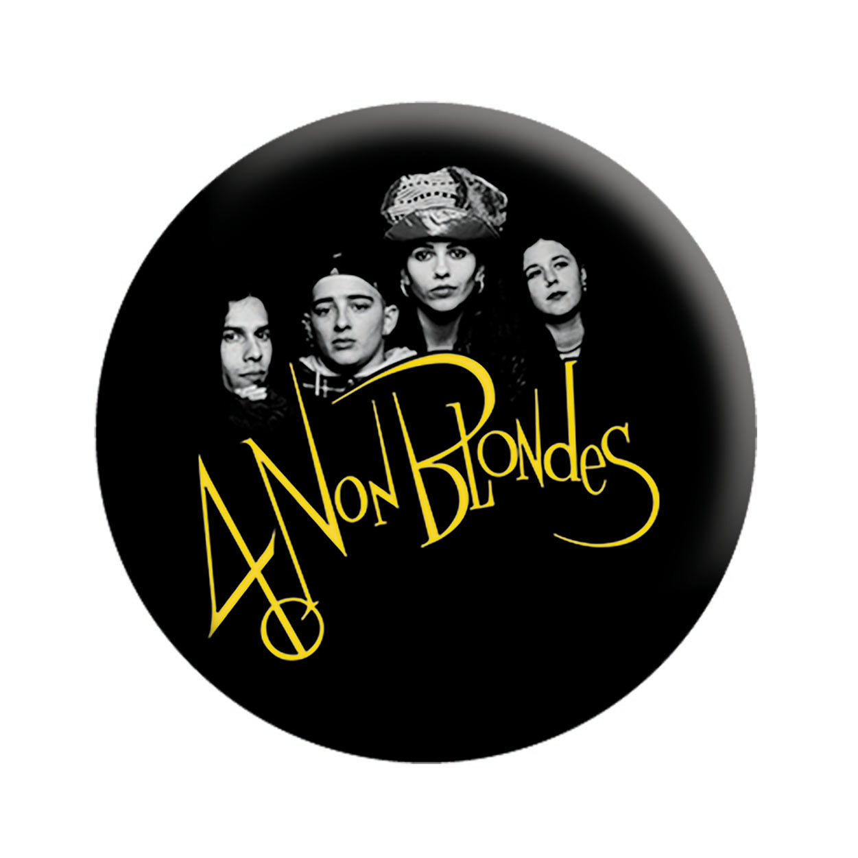 4 Non Blondes Photo 1.25" Button - 6 pc prepack
