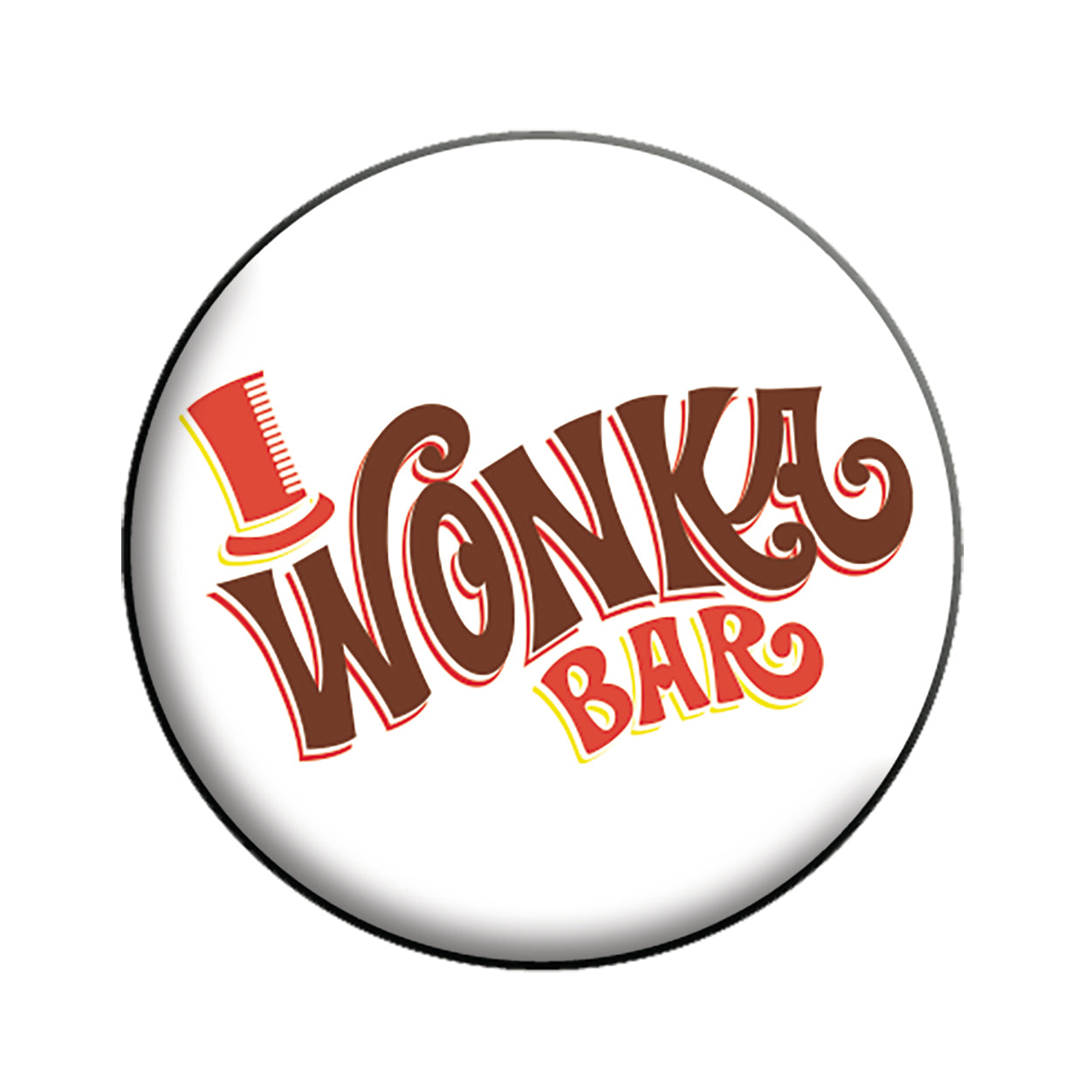 Willy Wonka  the Chocolate Factory Wonka Bar 1.25" Button - 6 pc prepack