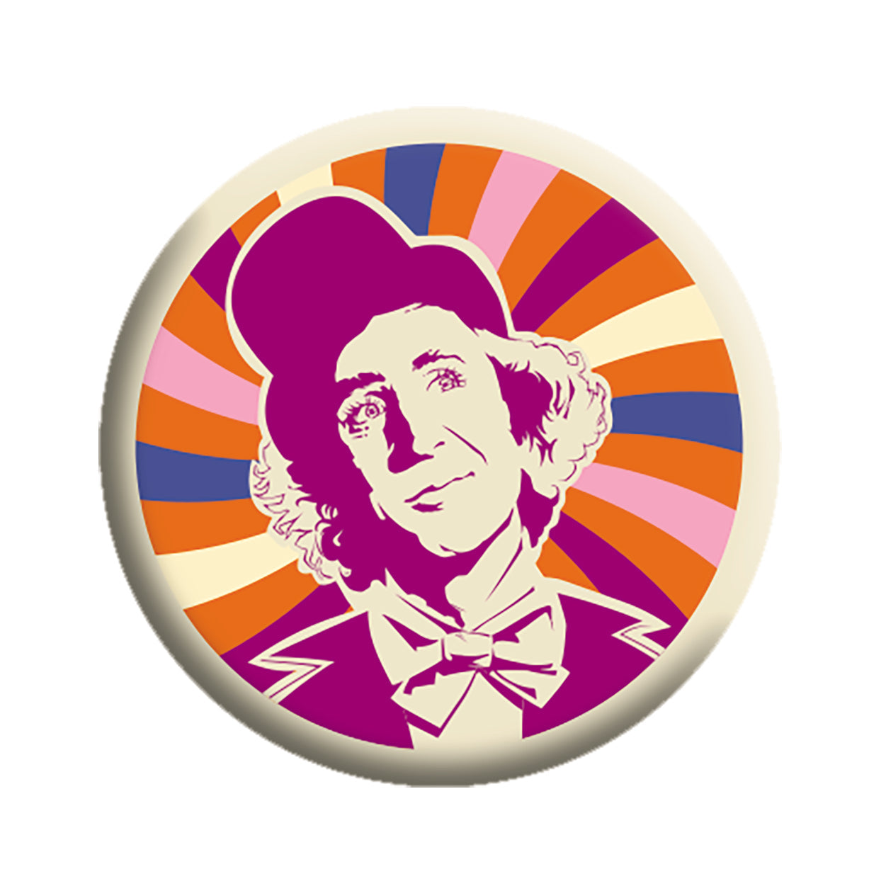 Willy Wonka  the Chocolate Factory Mr. Wonka 1.25" Button - 6 pc prepack