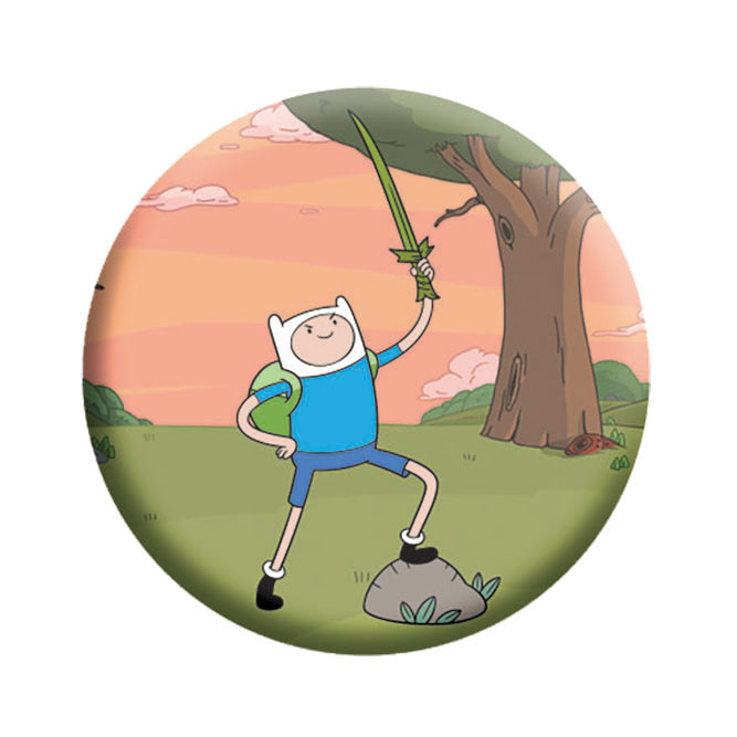 Adventure Time Finn's Grass Sword 1.25" Button - 6 pc prepack