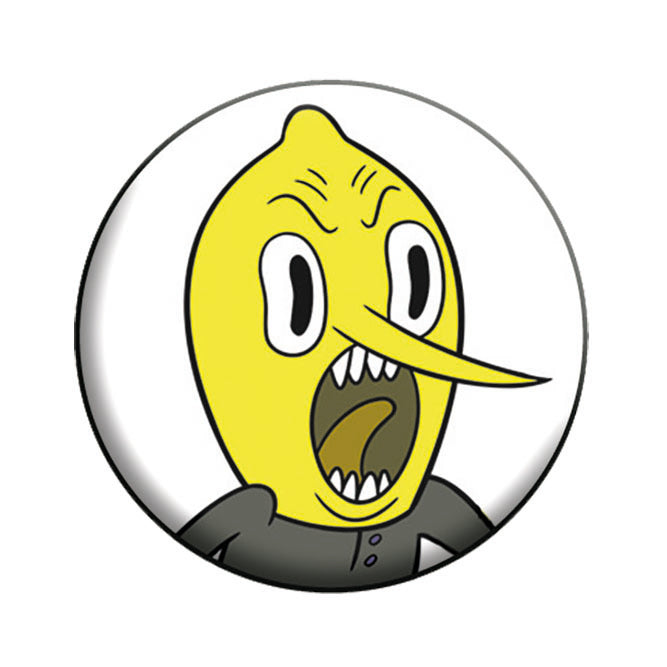 Adventure Time Lemongrab Unacceptable! 1.25" Button - 6 pc prepack