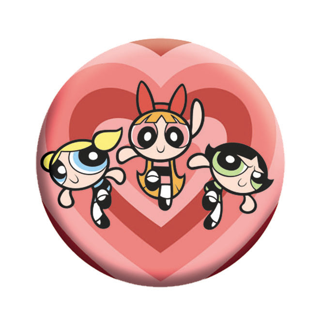 Powerpuff Girls Heart 1.25" Button - 6 pc prepack