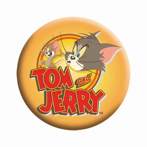 Tom  Jerry with Logo 1.25" Button - 6 pc prepack