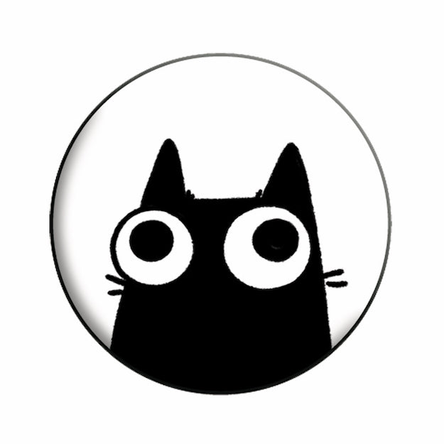 Sarah's Scribble Cat 1.25" Button - 6 pc prepack