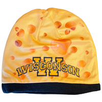 Thumbnail for BRIEF INSANITY Wisconsin Cheese Head Adult Beanie - Front