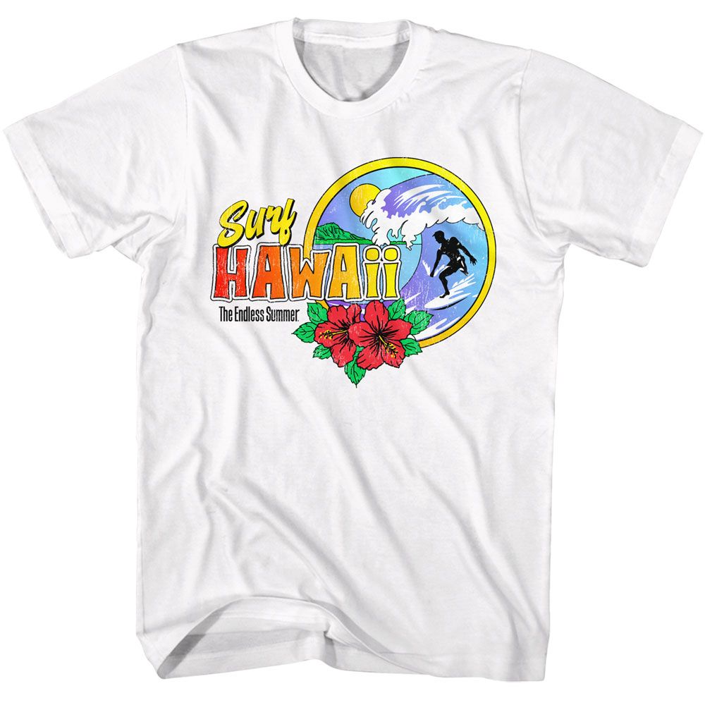 BRUCE BROWN FILMS-BBF HAWAII SURFER-WHITE ADULT S/S TSHIRT