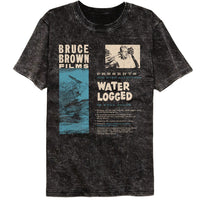 Thumbnail for BRUCE BROWN FILMS-BBF WATER LOGGED-MINERAL WASH BLACK ADULT S/S TSHIRT