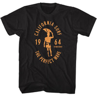 Thumbnail for BRUCE BROWN FILMS-BBF CALIFORNIA SURF 1964-BLACK ADULT S/S TSHIRT