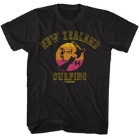 Thumbnail for BRUCE BROWN FILMS-BBF NEW ZEALAND SURFING-BLACK ADULT S/S TSHIRT