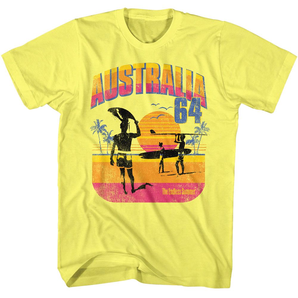 BRUCE BROWN FILMS-BBF AUSTRALIA 64-YELLOW HEATHER ADULT S/S TSHIRT