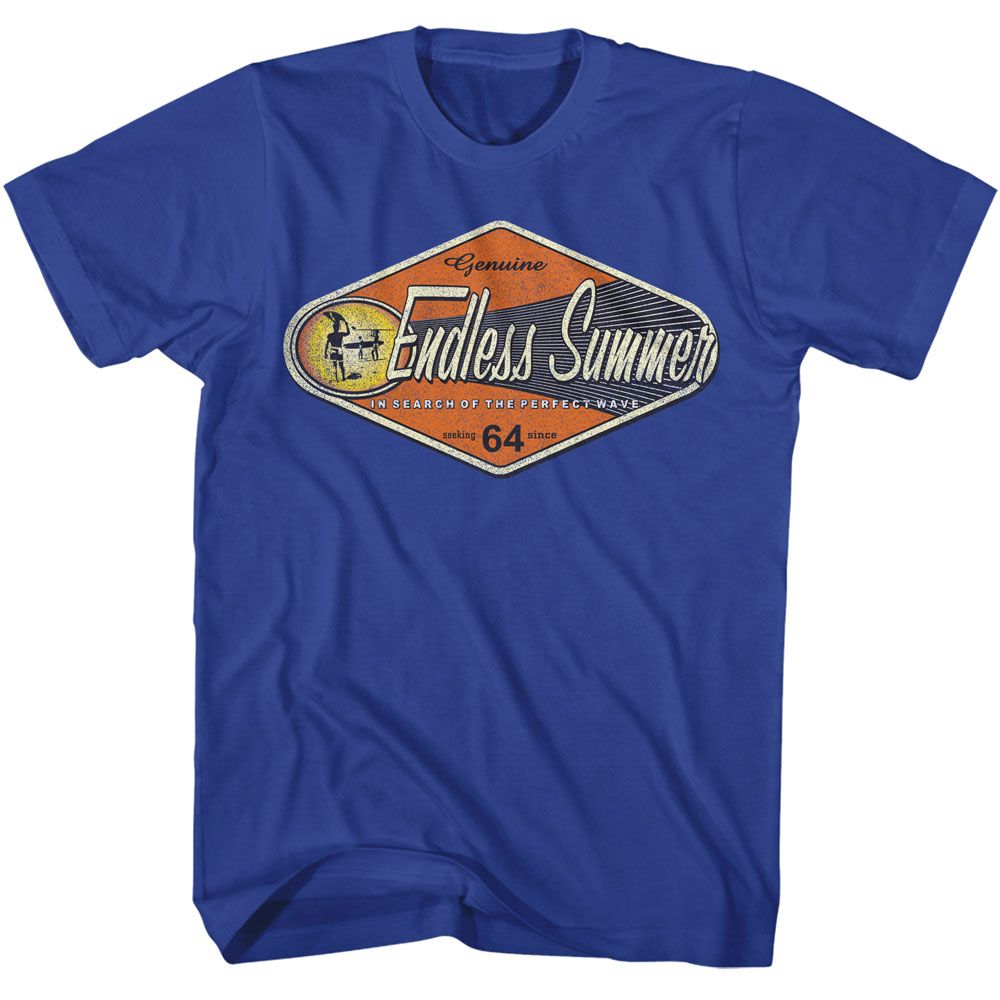 BRUCE BROWN FILMS-BBF GENUINE ENDLESS SUMMER-ROYAL ADULT S/S TSHIRT