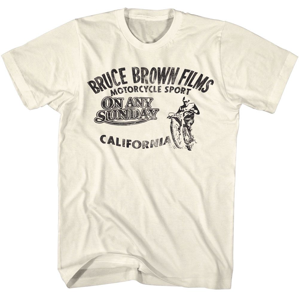 BRUCE BROWN FILMS-BBF CHALLENGE ONE-NATURAL ADULT S/S TSHIRT