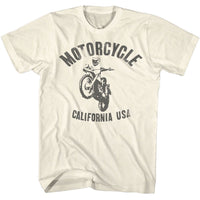 Thumbnail for BRUCE BROWN FILMS-BBF MOTO CALI USA-NATURAL ADULT S/S TSHIRT