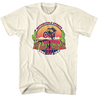 Thumbnail for BRUCE BROWN FILMS-BBF MOTORCYCLE SPORTS 71-NATURAL ADULT S/S TSHIRT