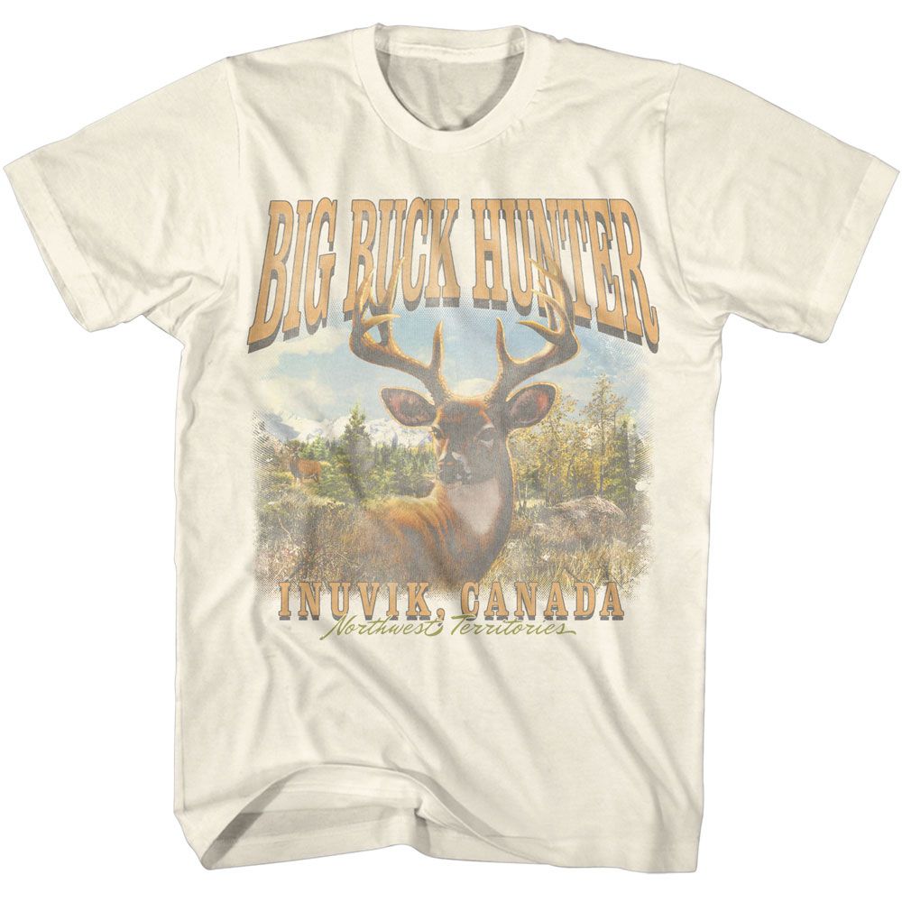 BIG BUCK HUNTER-BIG BUCK HUNTER INUVIK CANADA-NATURAL ADULT S/S TSHIRT