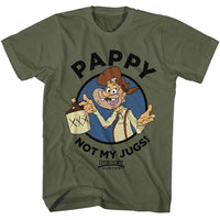 Thumbnail for BIG BUCK HUNTER-BIG BUCK HUNTER PAPPYS JUGS-MILITARY GREEN ADULT S/S TSHIRT