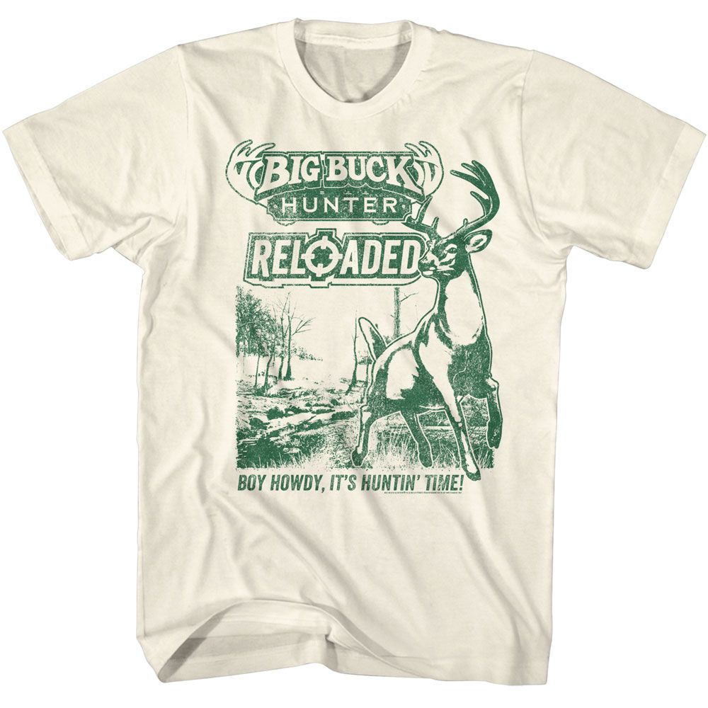 BIG BUCK HUNTER-BIG BUCK HUNTER RELOADED MONOCHROME-NATURAL ADULT S/S TSHIRT