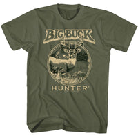 Thumbnail for BIG BUCK HUNTER-BIG BUCK HUNTER TWO TONE BUCK-MILITARY GREEN ADULT S/S TSHIRT