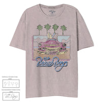 Thumbnail for THE BEACH BOYS BEACH CAR MINERAL WASH BURNISHED LILAC S/S OVERSIZED JUNIORS TSHIRT