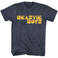 Thumbnail for BEASTIE BOYS-BEASTIE BOYS BOROUGHS LOGO-NAVY HEATHER ADULT S/S TSHIRT